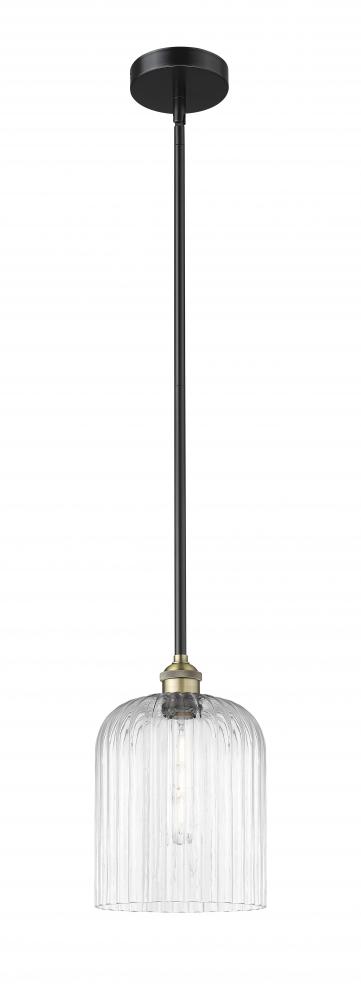 Bridal Veil - 1 Light - 5 inch - Black Antique Brass - Stem hung - Mini Pendant