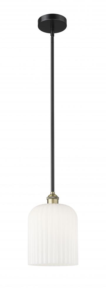 Bridal Veil - 1 Light - 5 inch - Black Antique Brass - Stem hung - Mini Pendant