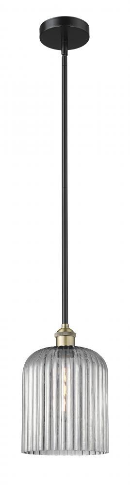 Bridal Veil - 1 Light - 5 inch - Black Antique Brass - Stem hung - Mini Pendant