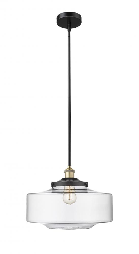 Bridgeton - 1 Light - 16 inch - Black Antique Brass - Stem Hung - Mini Pendant