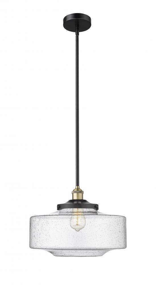 Bridgeton - 1 Light - 16 inch - Black Antique Brass - Stem Hung - Mini Pendant