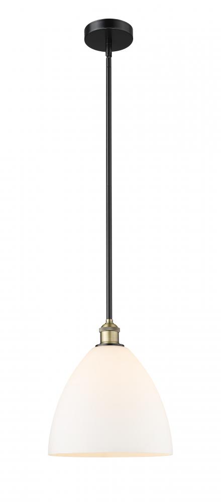 Bristol - 1 Light - 12 inch - Black Antique Brass - Stem hung - Mini Pendant