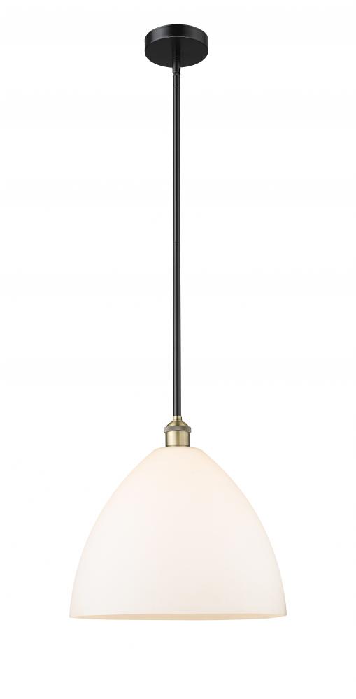 Bristol - 1 Light - 16 inch - Black Antique Brass - Stem hung - Pendant