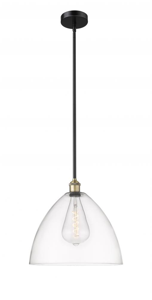 Bristol - 1 Light - 16 inch - Black Antique Brass - Stem hung - Pendant