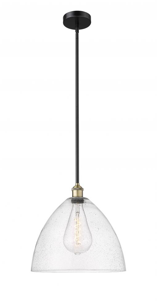 Bristol - 1 Light - 16 inch - Black Antique Brass - Stem hung - Pendant