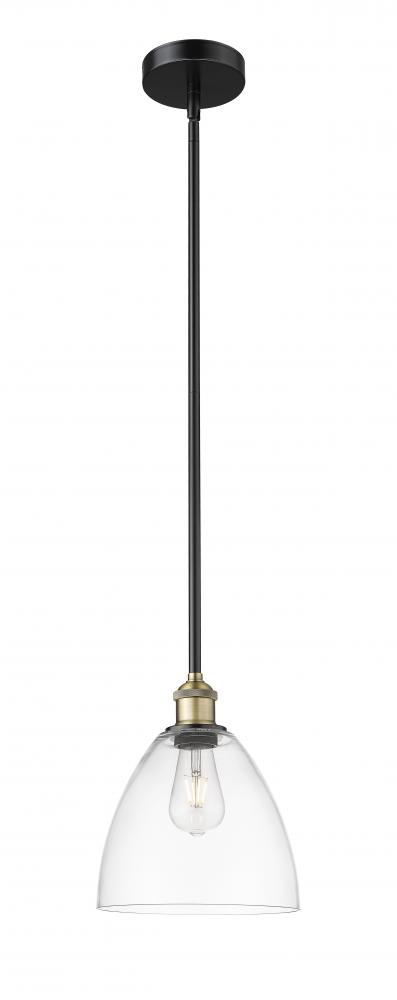 Bristol - 1 Light - 9 inch - Black Antique Brass - Stem hung - Mini Pendant