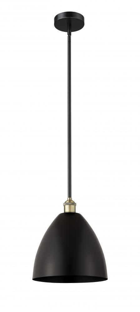 Bristol - 1 Light - 12 inch - Black Antique Brass - Stem hung - Mini Pendant