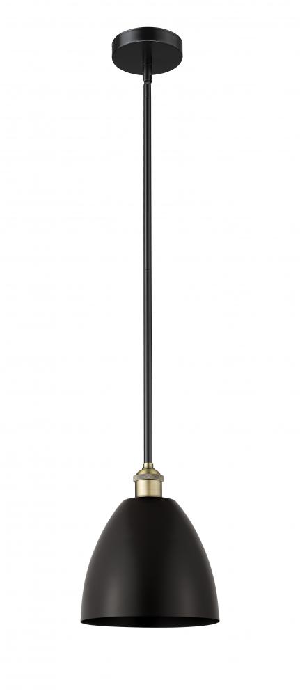 Bristol - 1 Light - 9 inch - Black Antique Brass - Stem hung - Mini Pendant