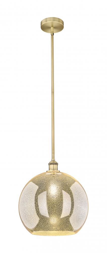 Athens - 1 Light - 14 inch - Brushed Brass - Stem hung - Pendant