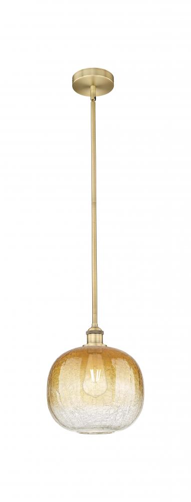 Brookhaven Sphere - 1 Light - 11 inch - Brushed Brass - Stem hung - Mini Pendant