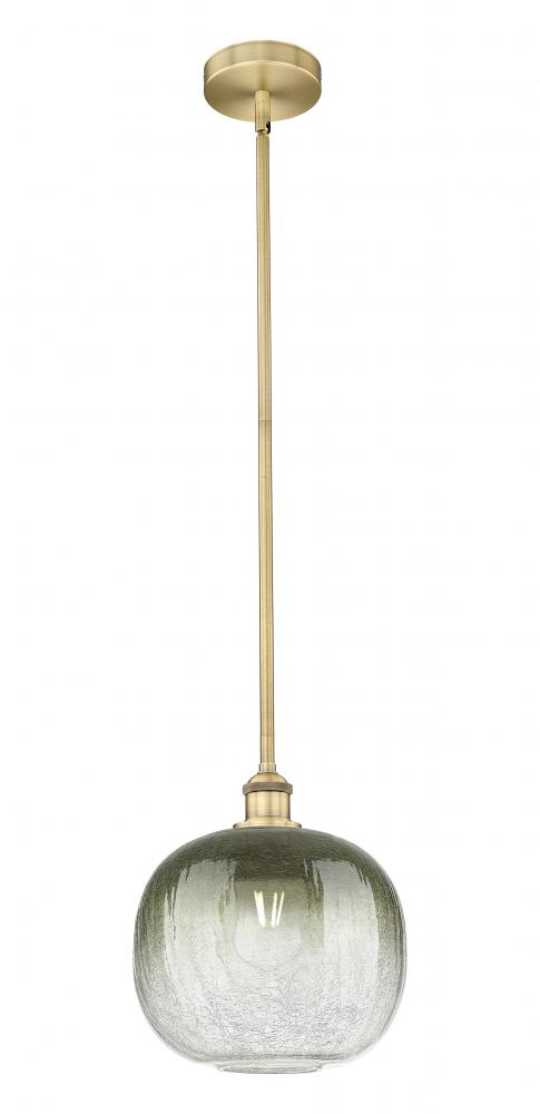 Brookhaven Sphere - 1 Light - 11 inch - Brushed Brass - Stem hung - Mini Pendant