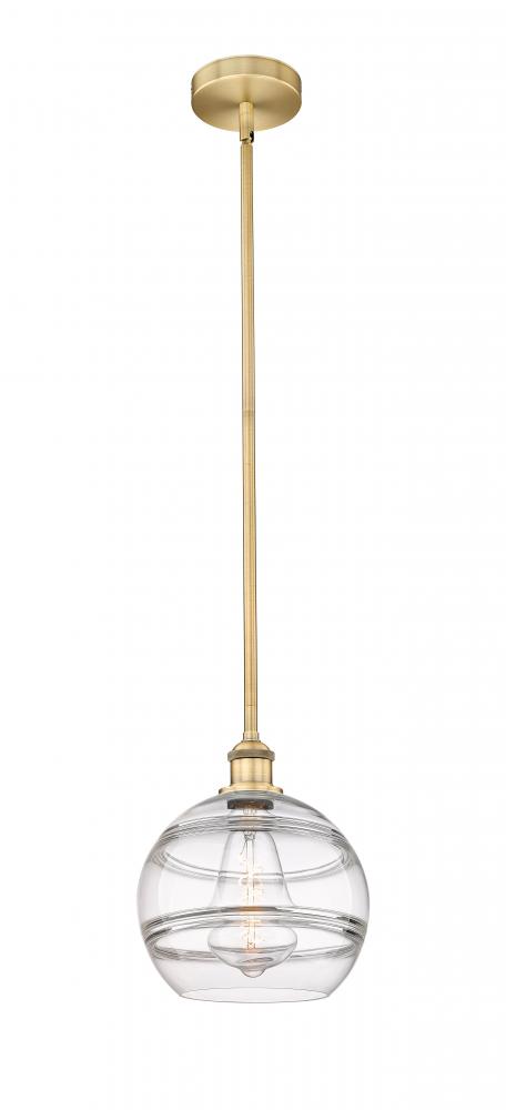 Rochester - 1 Light - 10 inch - Brushed Brass - Stem hung - Mini Pendant