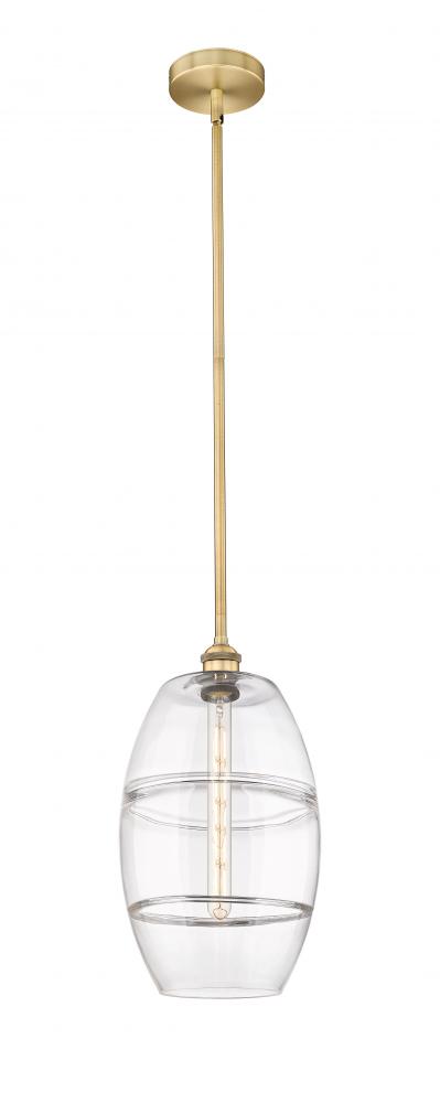 Vaz - 1 Light - 10 inch - Brushed Brass - Stem hung - Mini Pendant