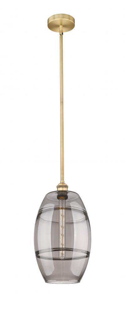 Vaz - 1 Light - 10 inch - Brushed Brass - Stem hung - Mini Pendant