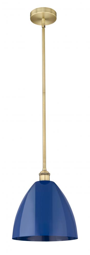 Plymouth - 1 Light - 12 inch - Brushed Brass - Stem hung - Mini Pendant