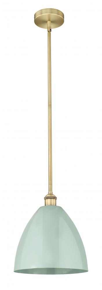 Plymouth - 1 Light - 12 inch - Brushed Brass - Stem hung - Mini Pendant