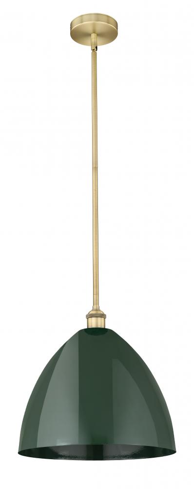 Plymouth - 1 Light - 16 inch - Brushed Brass - Stem hung - Mini Pendant