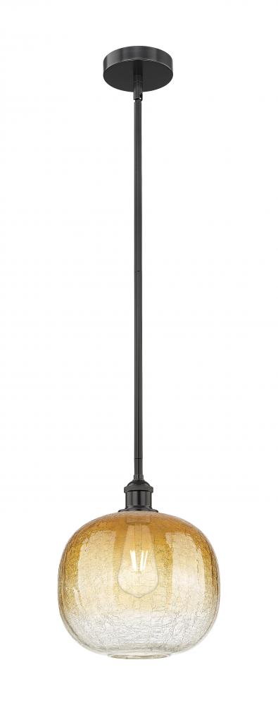 Brookhaven Sphere - 1 Light - 11 inch - Matte Black - Stem hung - Mini Pendant