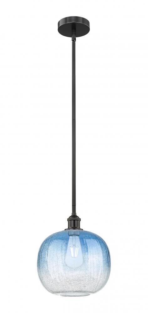 Brookhaven Sphere - 1 Light - 11 inch - Matte Black - Stem hung - Mini Pendant