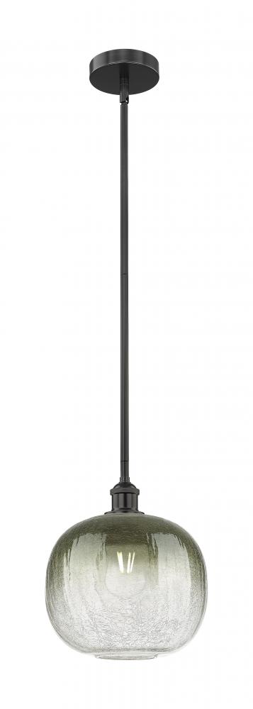 Brookhaven Sphere - 1 Light - 11 inch - Matte Black - Stem hung - Mini Pendant