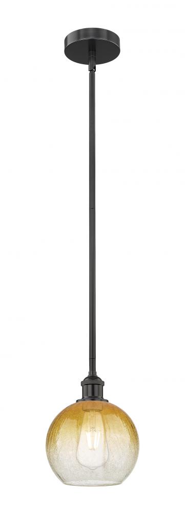 Brookhaven Globe - 1 Light - 8 inch - Matte Black - Stem hung - Mini Pendant