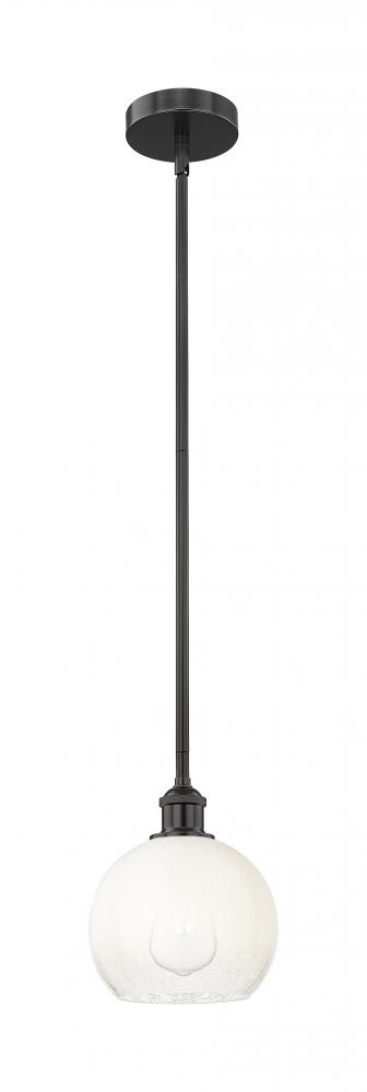 Brookhaven Globe - 1 Light - 8 inch - Matte Black - Stem hung - Mini Pendant