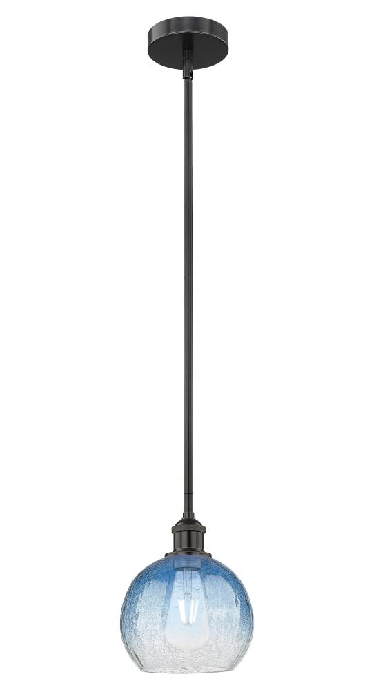 Brookhaven Globe - 1 Light - 8 inch - Matte Black - Stem hung - Mini Pendant