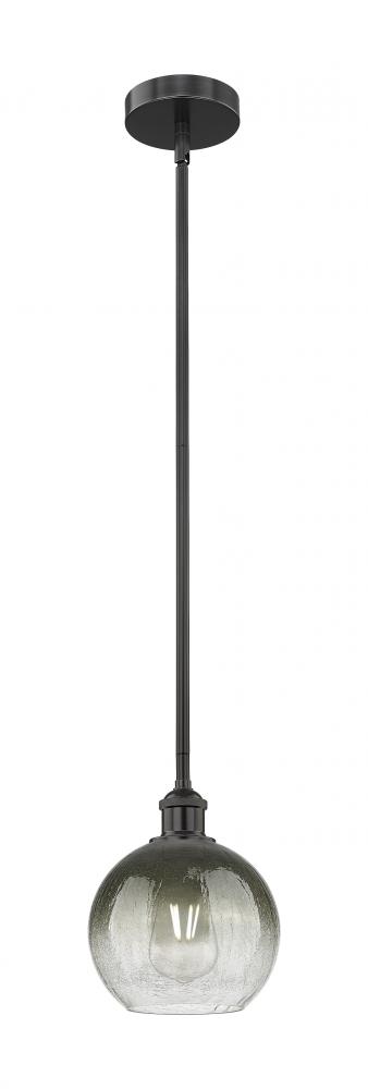 Brookhaven Globe - 1 Light - 8 inch - Matte Black - Stem hung - Mini Pendant