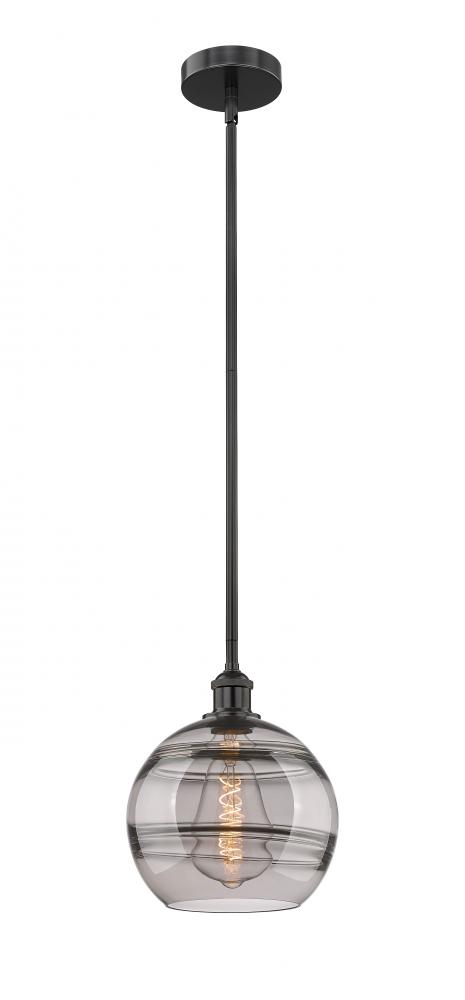 Rochester - 1 Light - 10 inch - Matte Black - Stem hung - Mini Pendant