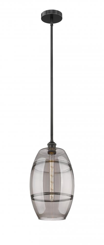 Vaz - 1 Light - 10 inch - Matte Black - Stem hung - Mini Pendant