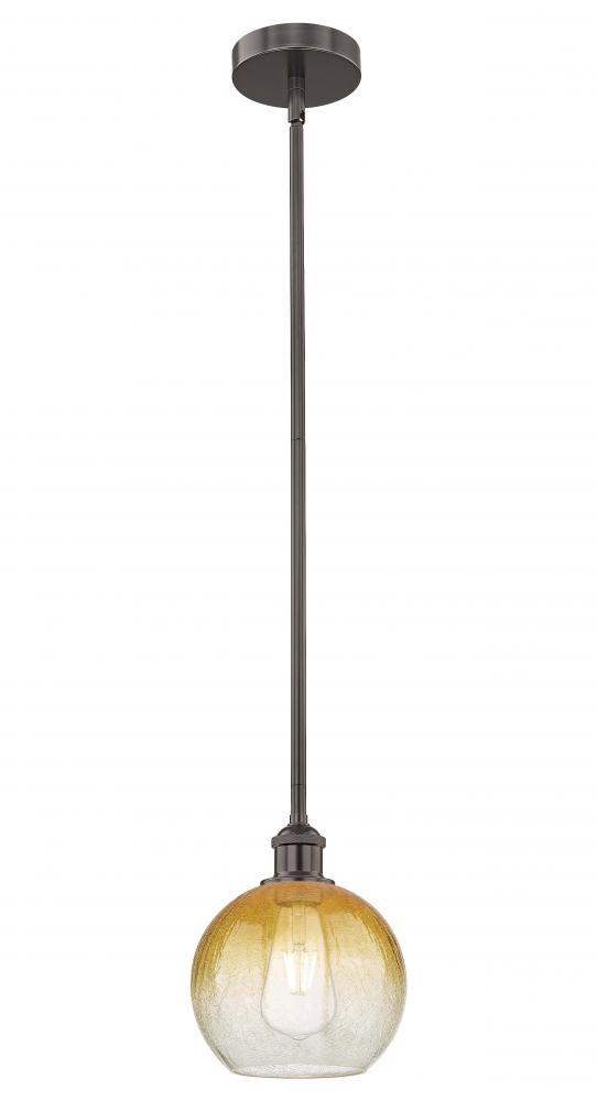 Brookhaven Globe - 1 Light - 8 inch - Oil Rubbed Bronze - Stem hung - Mini Pendant