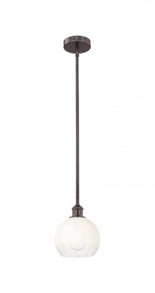 Brookhaven Globe - 1 Light - 8 inch - Oil Rubbed Bronze - Stem hung - Mini Pendant