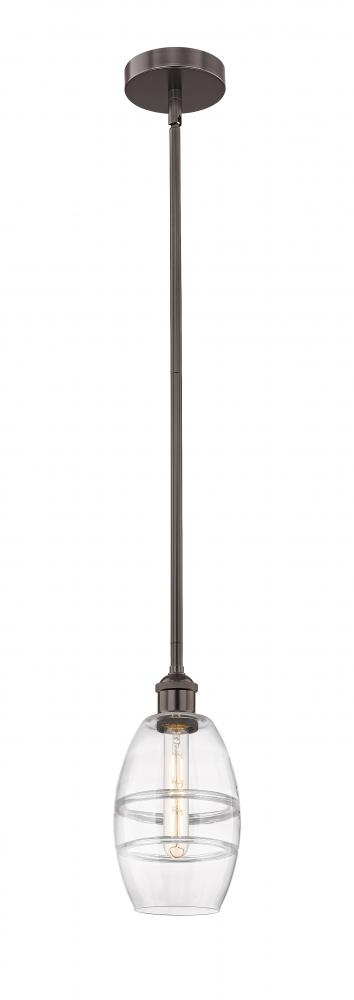Vaz - 1 Light - 6 inch - Oil Rubbed Bronze - Stem hung - Mini Pendant