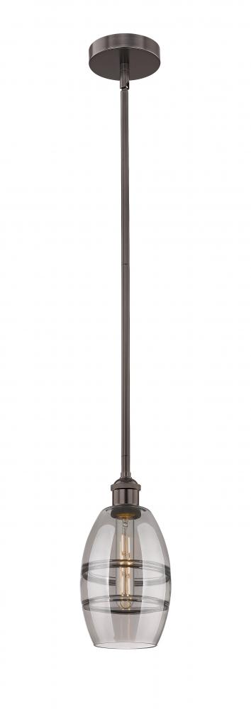 Vaz - 1 Light - 6 inch - Oil Rubbed Bronze - Stem hung - Mini Pendant