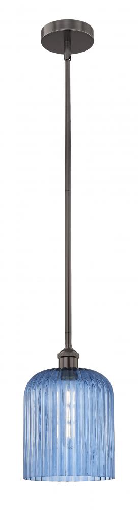 Bridal Veil - 1 Light - 5 inch - Oil Rubbed Bronze - Stem hung - Mini Pendant