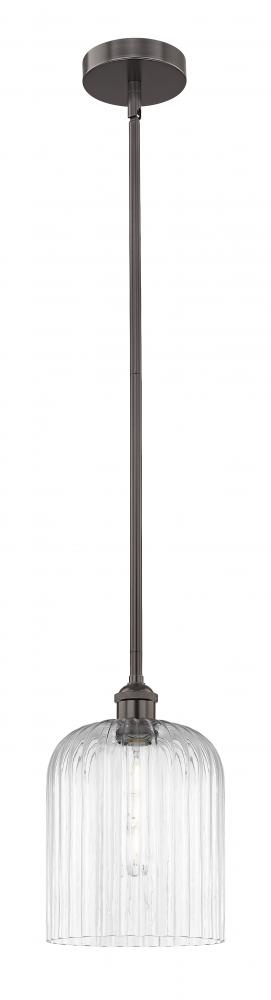 Bridal Veil - 1 Light - 5 inch - Oil Rubbed Bronze - Stem hung - Mini Pendant