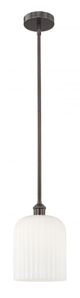 Bridal Veil - 1 Light - 5 inch - Oil Rubbed Bronze - Stem hung - Mini Pendant