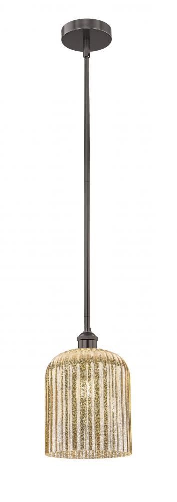 Bridal Veil - 1 Light - 5 inch - Oil Rubbed Bronze - Stem hung - Mini Pendant