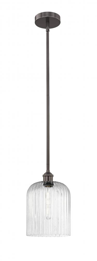 Bridal Veil - 1 Light - 5 inch - Oil Rubbed Bronze - Stem hung - Mini Pendant