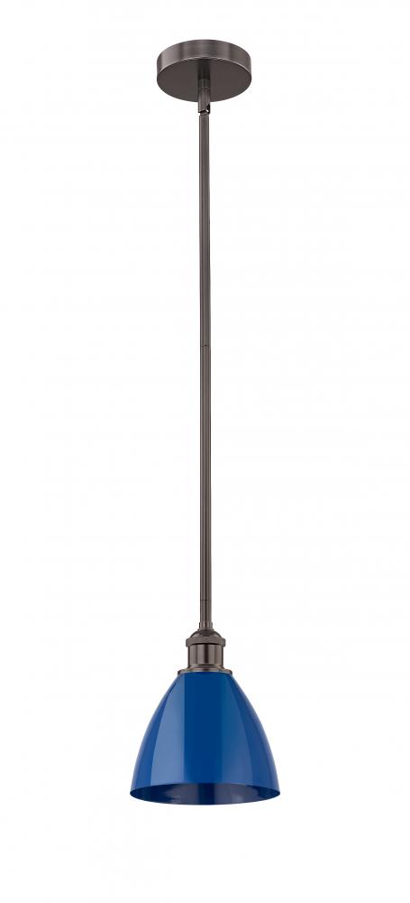 Plymouth - 1 Light - 8 inch - Oil Rubbed Bronze - Stem hung - Mini Pendant