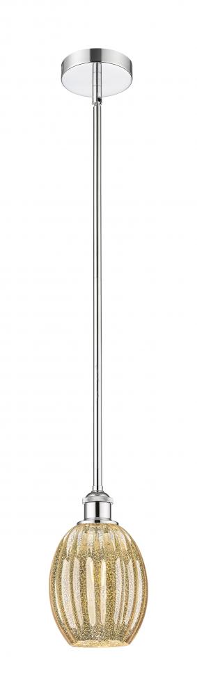 Preston Bulb - 1 Light - 6 inch - Polished Chrome - Stem hung - Mini Pendant