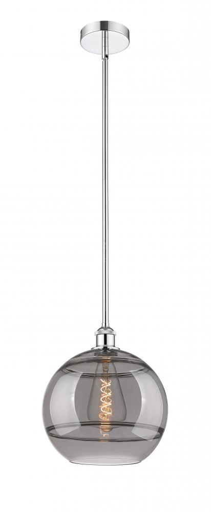 Rochester - 1 Light - 12 inch - Polished Chrome - Stem hung - Mini Pendant
