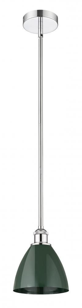 Plymouth - 1 Light - 8 inch - Polished Chrome - Stem hung - Mini Pendant