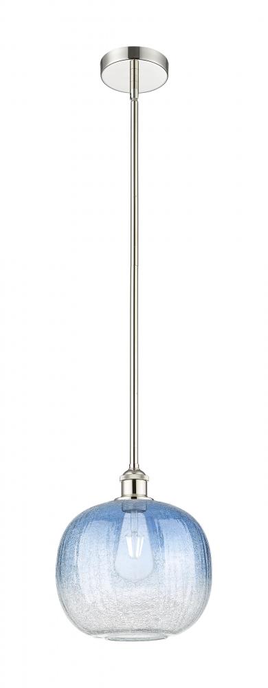 Brookhaven Sphere - 1 Light - 11 inch - Polished Nickel - Stem hung - Mini Pendant