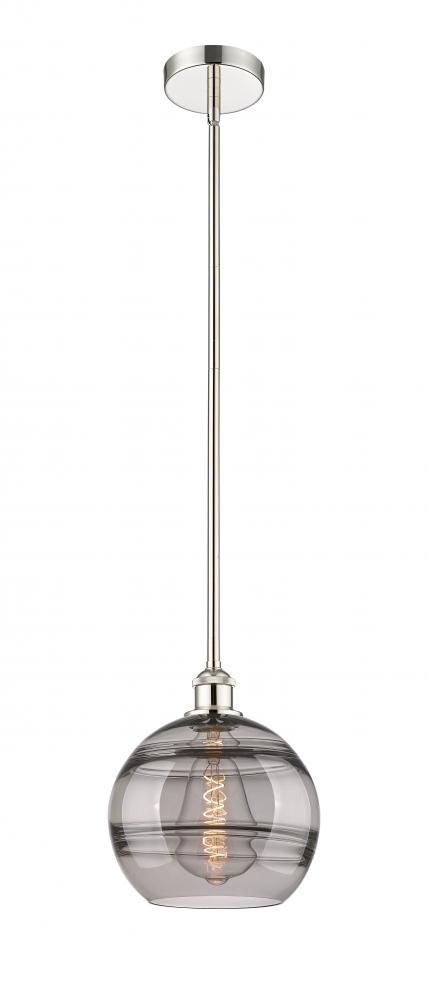 Rochester - 1 Light - 10 inch - Polished Nickel - Stem hung - Mini Pendant