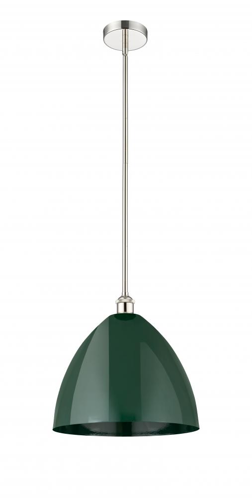 Plymouth - 1 Light - 16 inch - Polished Nickel - Stem hung - Mini Pendant