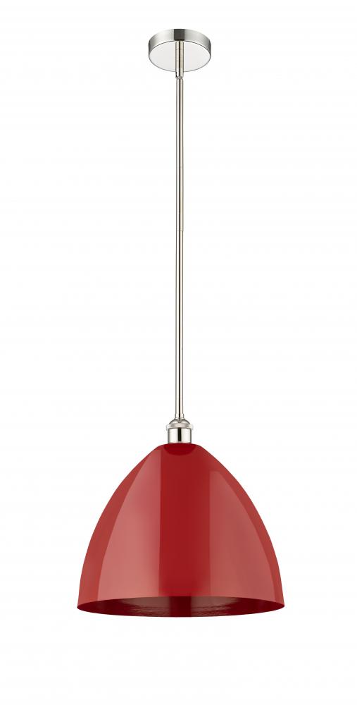 Plymouth - 1 Light - 16 inch - Polished Nickel - Stem hung - Mini Pendant