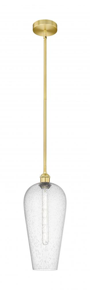 Chelsea - 1 Light - 8 inch - Satin Gold - Stem hung - Mini Pendant