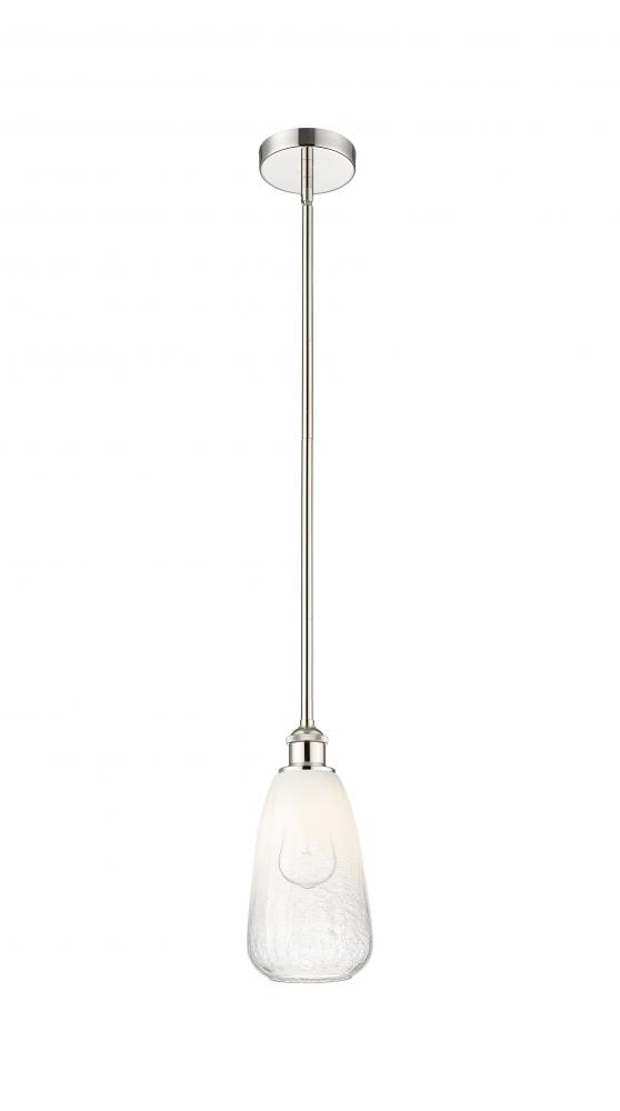 Brookhaven Almond - 1 Light - 6 inch - Satin Gold - Stem hung - Mini Pendant