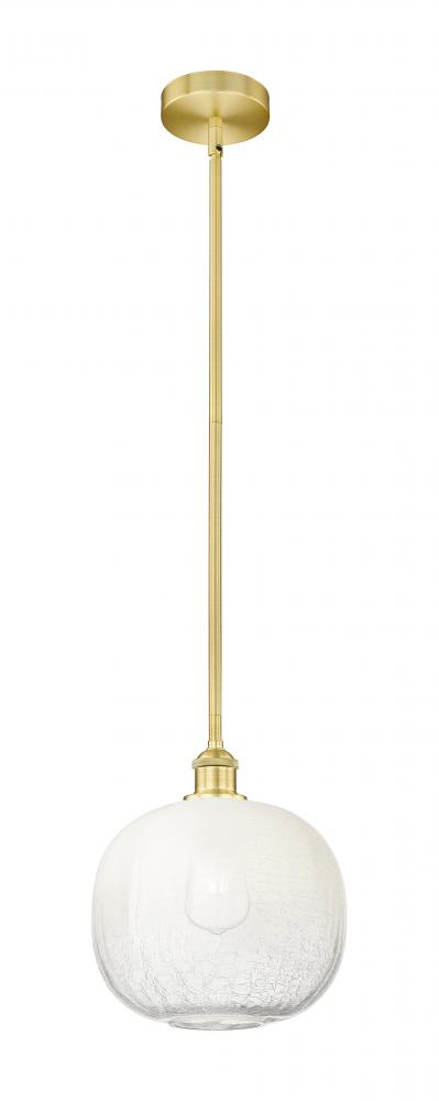 Brookhaven Sphere - 1 Light - 11 inch - Satin Gold - Stem hung - Mini Pendant